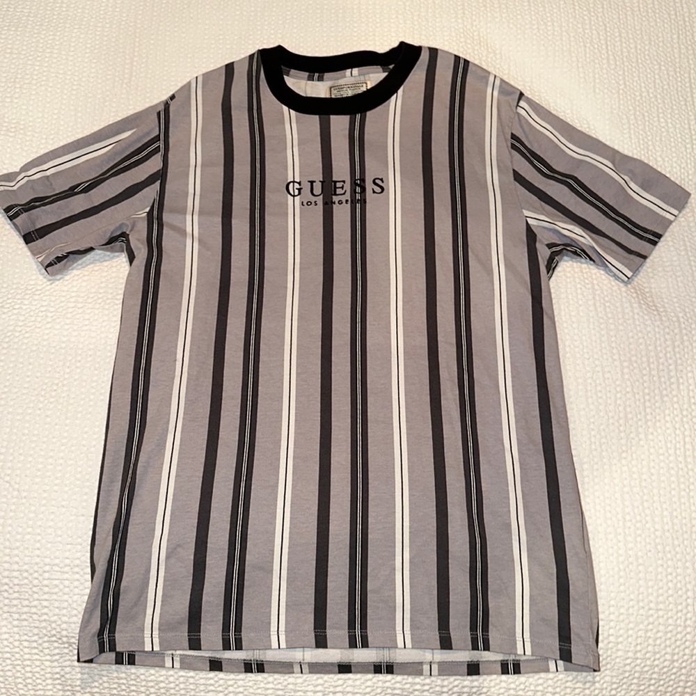 Guess striped shirt.
